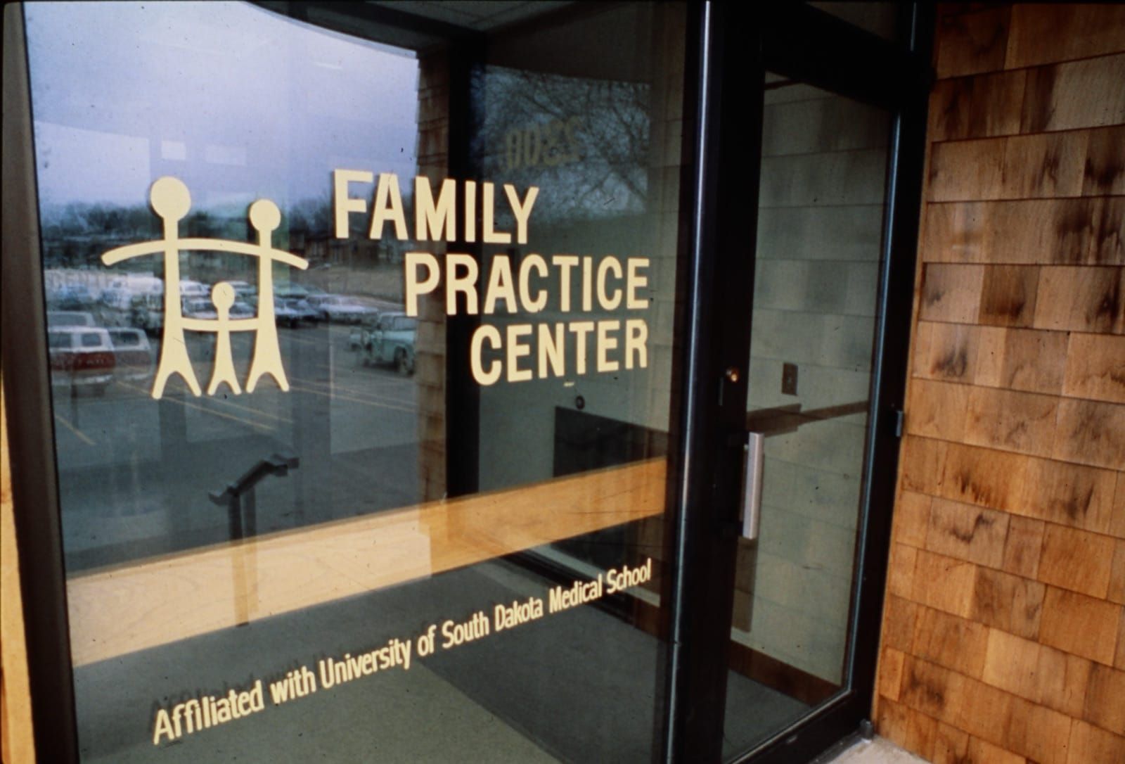 Family Practice Center entrance, affiliated with the University of South Dakota Medical School