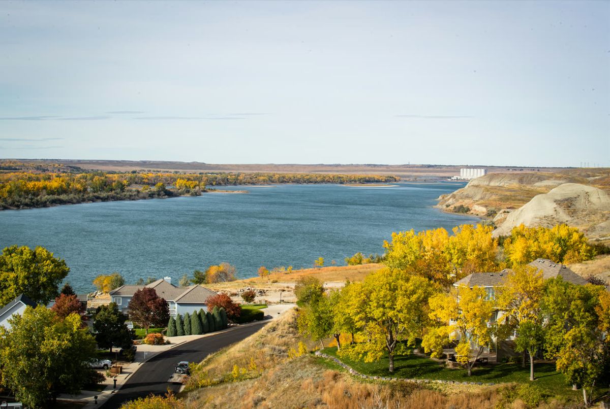 The Missouri River near Pierre