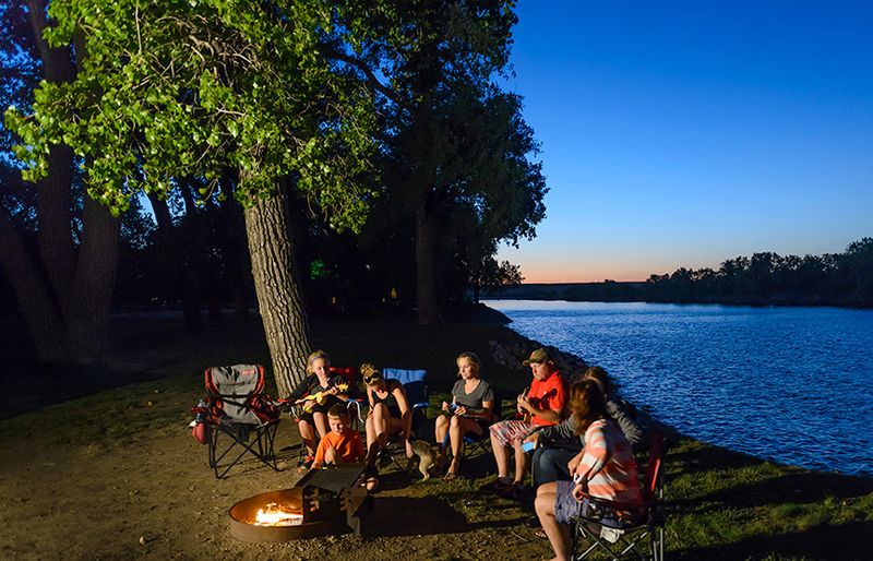 Camping near Pierre