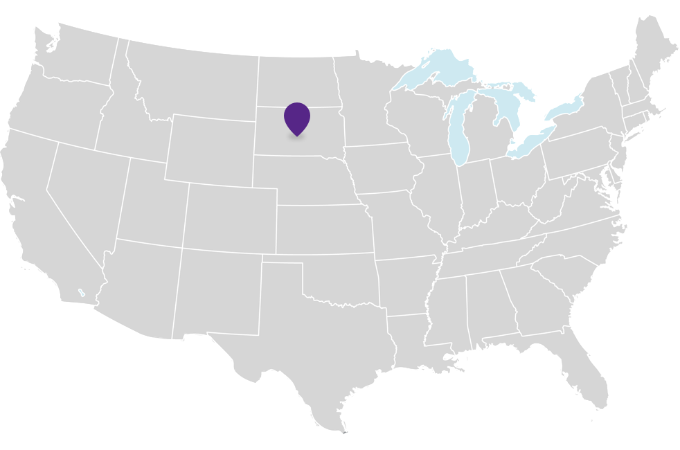 Map of Pierre, South Dakota